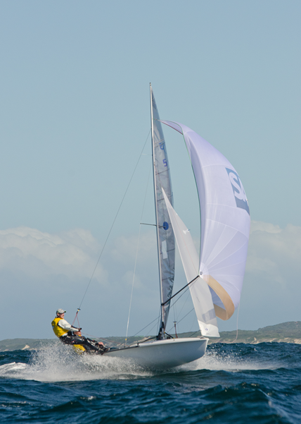 Man surfing on a boat