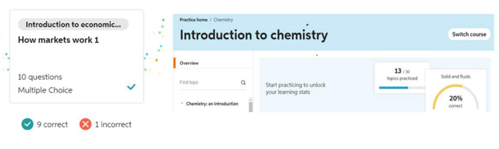 Image showing course panel