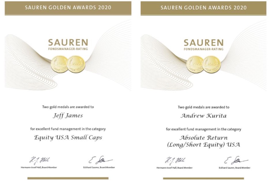 linkedin Sauren Golden Awards 2020 for Jeff James and Andrew Kurita