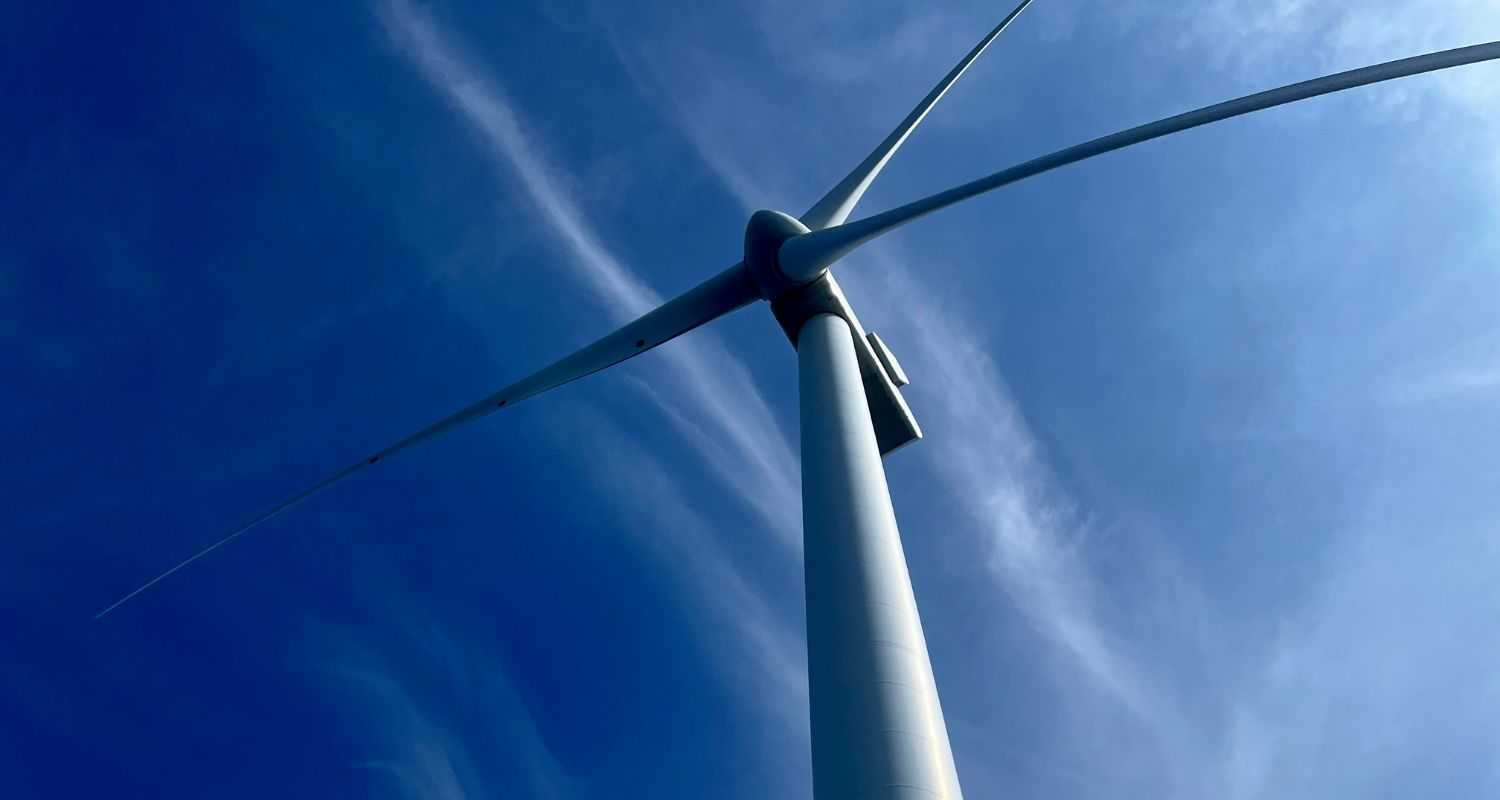 Large windmill against the sky