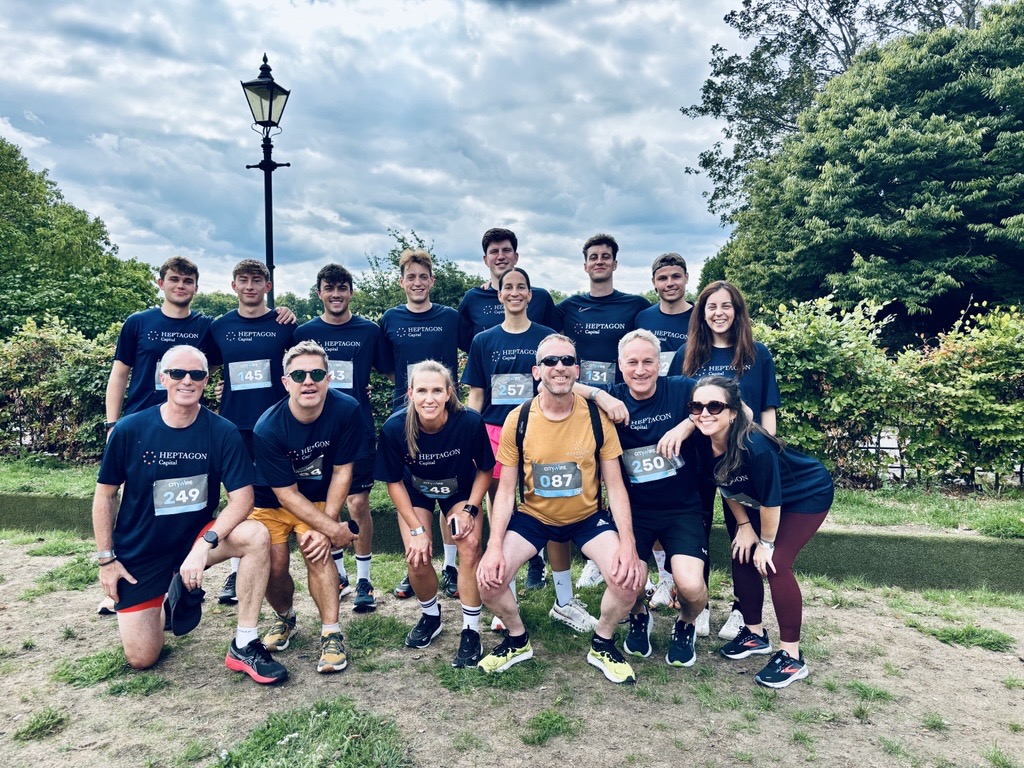 Running for a Cause: Heptagon Capital at the 2025 Citywire Charity Run