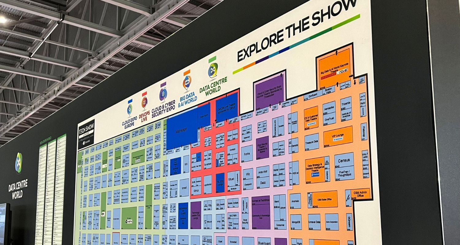 The layout of the stands at the event