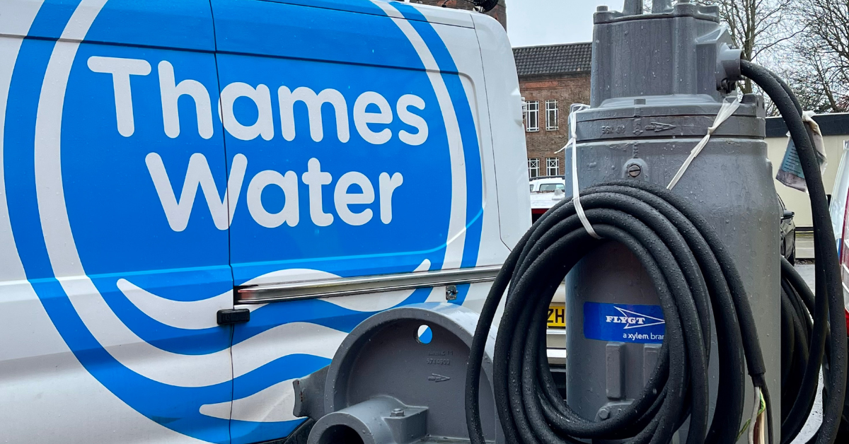 Car with Thames Water sticker